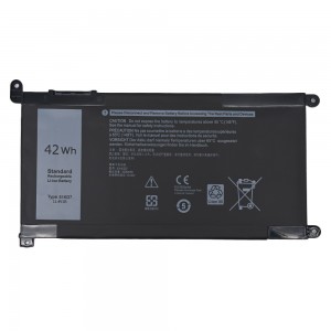 51KD7 Y07HK P28T001 FY8XM 0FY8XM batterie d'ordinateur portable pour Dell Chromebook 11 3100 3180 3189 5190 3181 batterie d'ordinateur portable série 2-en-1