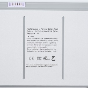 Bateria de notebook A1189 para Macbook Pro Bateria A1151 A1261