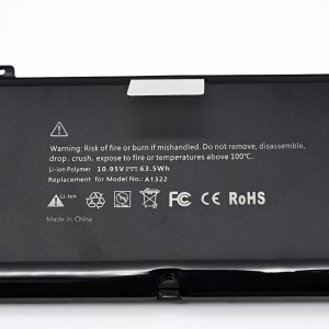 Baterai Laptop A1322 untuk Baterai Macbook Pro A1278