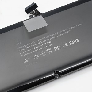 Ceallraí Glúine A1382 le haghaidh Macbook Pro Unibody A1286 Battery