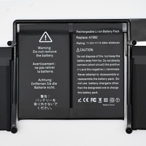 A1582 Laptop Batteri För Macbook Pro A1502 Batteri
