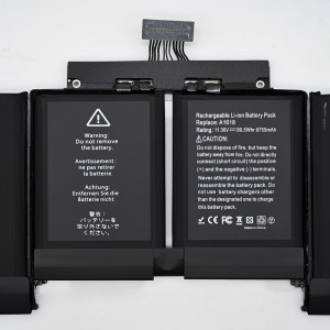मैकबुक प्रो A1398 बैटरी के लिए A1618 लैपटॉप बैटरी
