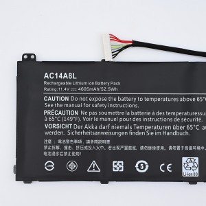 Batterie d'ordinateur portable AC14A8L pour Acer Aspire VN7-571 VN7-571G VN7-591 VN7-591G VN7-791 VN7-791G Batterie