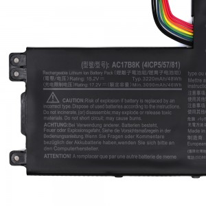 AC17B8K लैपटॉप बैटरी एसर स्विफ्ट 3 SF315-52 SF315 SF315-52G-58HG नोटबुक बैटरी के लिए
