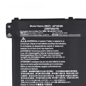 AP18C8K AP18C4K baterai laptop untuk Acer Aspire Swift 3 SF314 A514-52 A515-54 A515-43 Chromebook Spin CP713-2W 5 slim A515-54 A515-43