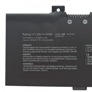 Baterai B31N1635 untuk Asus 705NA X705NC X705UA X705UV X705NA baterai laptop
