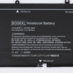 Batterie d'ordinateur portable BG06XL pour batterie HP EliteBook Folio 1040 G3