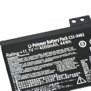 ASUS VivoBook S300 S400 S300C S300CA S300E S400C लैपटॉप बैटरी के लिए C31-X402 लैपटॉप बैटरी