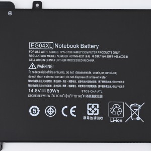 Bateria de notebook EG04XL para bateria de notebook HP ENVY 6 Series