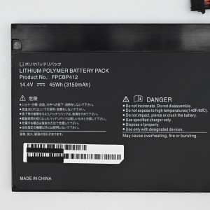 Battery FPCBP412 Do Fujitsu Lifebook U904 sraith Battery Glúine