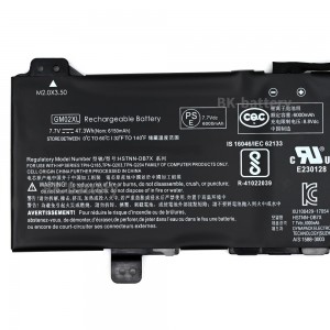 GM02XL battery for HP Chromebook 14 G5 11 G6 G7 EE X360 11 G1 7.7V 47.3WH laptop battery GM02XL