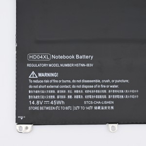 Bateria de notebook HD04XL para bateria da série HP Envy Spectre XT