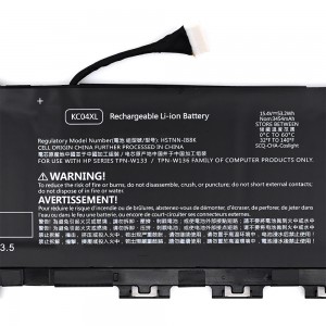 KC04XL Laptop Battery for HP Envy X360 13-AG 13M-AQ 13-AR 13-AH 13-AQ 13-ah0051wm 13-ag0001la 13-AR0501SA AR0801NZ 13-AQ1029TX L08496-855 L08544-1C1 L08544-2B1 TPN-W133 15.4V 53.2Wh 4Cell