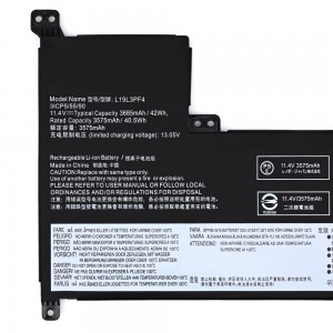 L19L3PF4 Battery For Lenovo IdeaPad 3 17ADA05-81W2000LHH V17 L19L3PF4 L19D4PF2 L19L4PF2 L19C3PF6 Laptop Battery