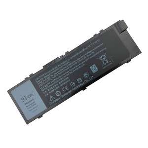 Baterai Laptop MFKVP 91Wh untuk Dell Precision 15 7510 7520 17 7710 7720 M7510 M7710 Series M28DH 1G9VM T05W1 451-BBSB 451-BBSF GR5D3 RDYCT 11.4V 6Cell