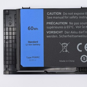 Bateria de notebook PG6RC para bateria de notebook Dell Precision M4600 M4700 M6600 M6700 M4800 M6800 Series