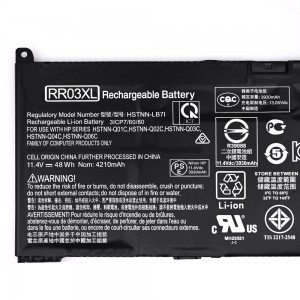 RR03XL Batterie d'ordinateur portable pour HP ProBook 430 440 450 455 470 G4 MT20 Série RR03048XL HSTNN-UB7C HSTNN-I74C 851477-541 851610-850