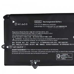SE04XL Tablet Laptop battery for HP Pro X2 612 G2 Tablet