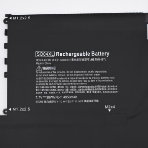 HP स्पेक्टर सीरीज लैपटॉप बैटरी के लिए SO04XL लैपटॉप बैटरी