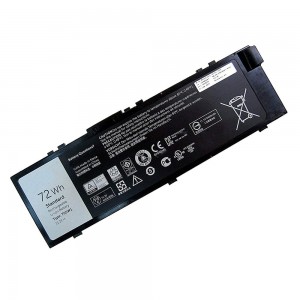 Batterie d'ordinateur portable pour Dell Precision 15 7510 7520 17 7710 7720 M7510 M7710 Série M28DH 1G9VM T05W1 451-BBSB 451-BBSF GR5D3 RDYCT 11.4V 6Cell