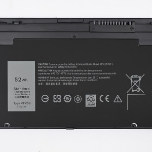 VFV59 แบตเตอรี่แล็ปท็อปสำหรับ Dell Latitude 12 7000 E7240 E7250 GVD76 Ultrabook Notebook battery