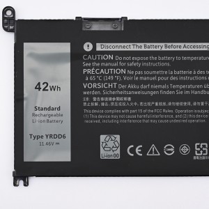 YRDD6 Battery for Dell Inspiron 7586 5482 5485 5491 5591 3310 2-in-1 5593 5591 5480 3493 3582 3583 3584 3593 3793 5493 5585 5590 5594 5598 Vostro 3491 5481 5581 5490 5590 1VX1H VM732 laptop battery